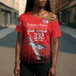 Tuskegee Red Tails Airmen WWII Tribute Cross Shoulder Shirt 332nd Fighter Group - Red