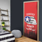 Tuskegee Red Tails Airmen WWII Tribute Door Cover 332nd Fighter Group - Red