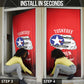 Tuskegee Red Tails Airmen WWII Tribute Door Cover 332nd Fighter Group - Red