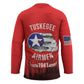 Tuskegee Red Tails Airmen WWII Tribute Hockey Jersey 332nd Fighter Group - Red