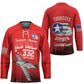 Tuskegee Red Tails Airmen WWII Tribute Hockey Jersey 332nd Fighter Group - Red