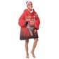 Tuskegee Red Tails Airmen WWII Tribute Kid Wearable Blanket Hoodie 332nd Fighter Group - Red - African Pride