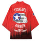 Tuskegee Red Tails Airmen WWII Tribute Kimono 332nd Fighter Group - Red