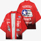 Tuskegee Red Tails Airmen WWII Tribute Kimono 332nd Fighter Group - Red