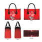 Tuskegee Red Tails Airmen WWII Tribute Leather Bag 332nd Fighter Group - Red