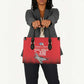 Tuskegee Red Tails Airmen WWII Tribute Leather Bag 332nd Fighter Group - Red