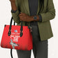 Tuskegee Red Tails Airmen WWII Tribute Leather Bag 332nd Fighter Group - Red