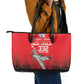 Tuskegee Red Tails Airmen WWII Tribute Leather Tote Bag 332nd Fighter Group - Red - African Pride