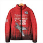 Tuskegee Red Tails Airmen WWII Tribute Padded Jacket 332nd Fighter Group - Red