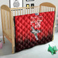 Tuskegee Red Tails Airmen WWII Tribute Quilt 332nd Fighter Group - Red - African Pride