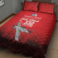 Tuskegee Red Tails Airmen WWII Tribute Quilt Bed Set 332nd Fighter Group - Red - African Pride