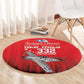 Tuskegee Red Tails Airmen WWII Tribute Round Carpet 332nd Fighter Group - Red - African Pride