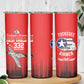 Tuskegee Red Tails Airmen WWII Tribute Skinny Tumbler 332nd Fighter Group - Red - African Pride