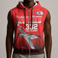Tuskegee Red Tails Airmen WWII Tribute Sleeveless Zip Hoodie 332nd Fighter Group - Red - African Pride