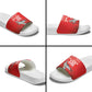 Tuskegee Red Tails Airmen WWII Tribute Slide Sandals 332nd Fighter Group - Red