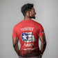 Tuskegee Red Tails Airmen WWII Tribute T shirt 332nd Fighter Group - Red - African Pride