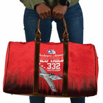 Tuskegee Red Tails Airmen WWII Tribute Travel Bag 332nd Fighter Group - Red