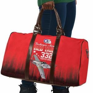 Tuskegee Red Tails Airmen WWII Tribute Travel Bag 332nd Fighter Group - Red