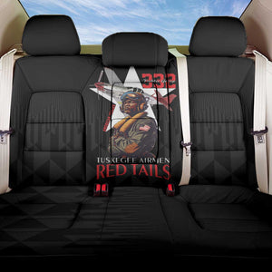 Tuskegee Airmen Red Tails Legacy Back Car Seat Cover African American Pilots - Black - African Pride