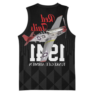 Tuskegee Airmen Red Tails Legacy Basketball Jersey African American Pilots - Black - African Pride