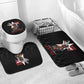 Tuskegee Airmen Red Tails Legacy Bathroom Set African American Pilots - Black