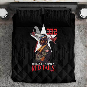 Tuskegee Airmen Red Tails Legacy Bedding Set African American Pilots - Black - African Pride
