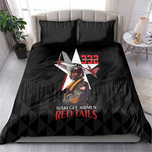 Tuskegee Airmen Red Tails Legacy Bedding Set African American Pilots - Black - African Pride