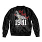 Tuskegee Airmen Red Tails Legacy Bomber Jacket African American Pilots - Black - African Pride