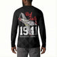 Tuskegee Airmen Red Tails Legacy Button Sweatshirt African American Pilots - Black