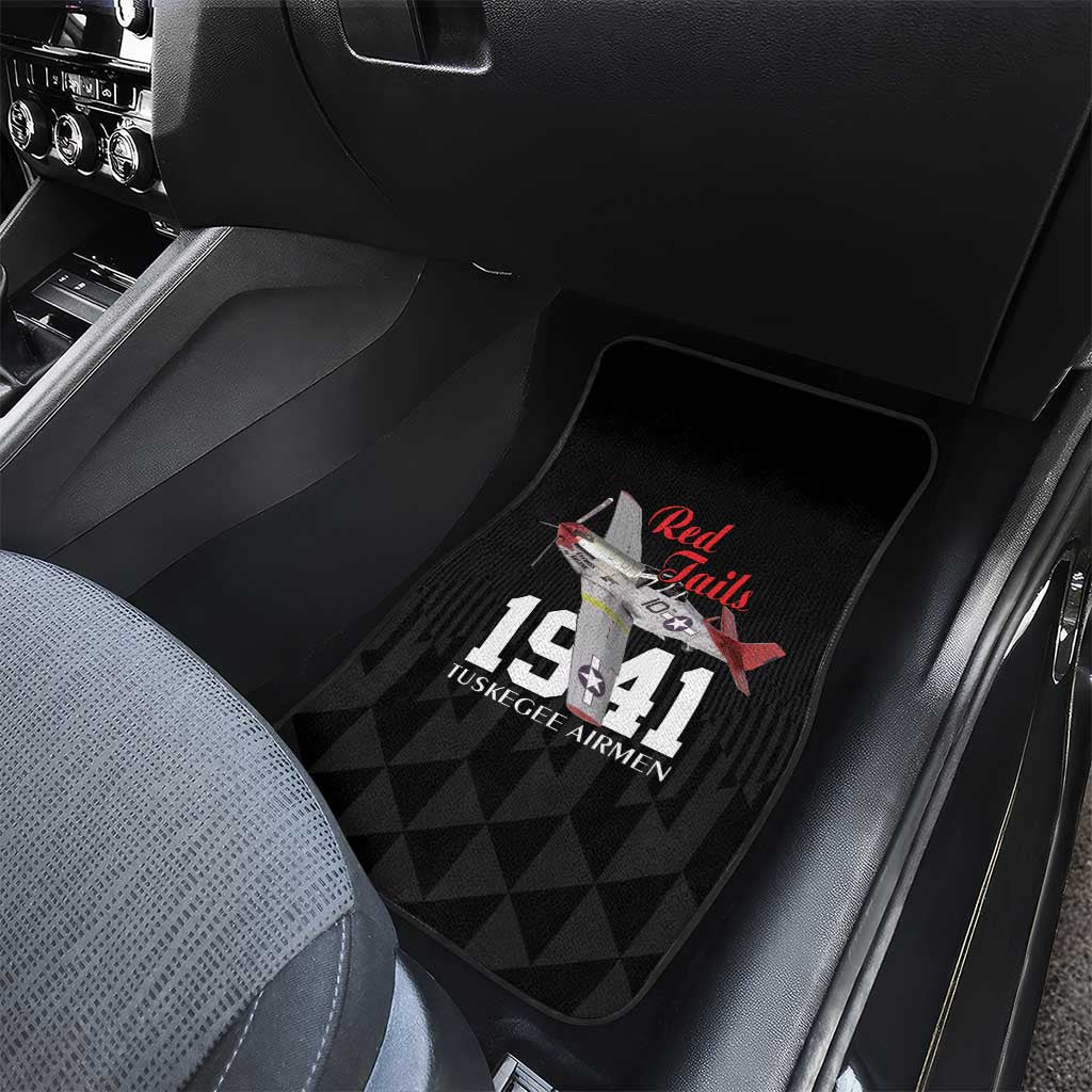 Tuskegee Airmen Red Tails Legacy Car Mats African American Pilots - Black - African Pride