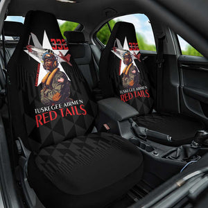 Tuskegee Airmen Red Tails Legacy Car Seat Cover African American Pilots - Black - African Pride