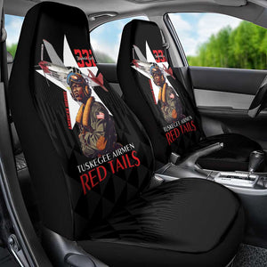 Tuskegee Airmen Red Tails Legacy Car Seat Cover African American Pilots - Black - African Pride