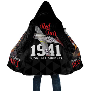 Tuskegee Airmen Red Tails Legacy Cloak African American Pilots - Black