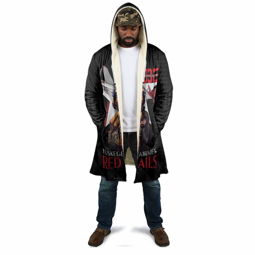 Tuskegee Airmen Red Tails Legacy Cloak African American Pilots - Black