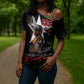 Tuskegee Airmen Red Tails Legacy Cross Shoulder Shirt African American Pilots - Black