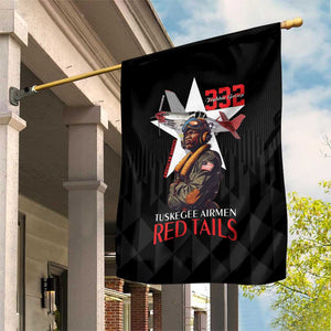 Tuskegee Airmen Red Tails Legacy Garden Flag African American Pilots - Black - African Pride