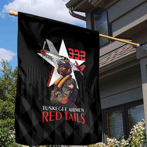 Tuskegee Airmen Red Tails Legacy Garden Flag African American Pilots - Black - African Pride