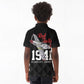 Tuskegee Airmen Red Tails Legacy Kid Polo Shirt African American Pilots - Black - African Pride