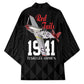 Tuskegee Airmen Red Tails Legacy Kimono African American Pilots - Black