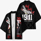 Tuskegee Airmen Red Tails Legacy Kimono African American Pilots - Black