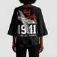 Tuskegee Airmen Red Tails Legacy Kimono Sleeve Blouse African American Pilots - Black