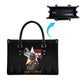 Tuskegee Airmen Red Tails Legacy Leather Bag African American Pilots - Black