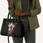 Tuskegee Airmen Red Tails Legacy Leather Bag African American Pilots - Black