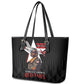 Tuskegee Airmen Red Tails Legacy Leather Tote Bag African American Pilots - Black - African Pride