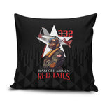 Tuskegee Airmen Red Tails Legacy Pillow Cover African American Pilots - Black