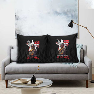 Tuskegee Airmen Red Tails Legacy Pillow Cover African American Pilots - Black