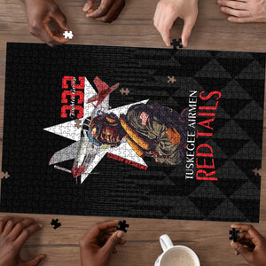 Tuskegee Airmen Red Tails Legacy Puzzle African American Pilots - Black
