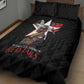 Tuskegee Airmen Red Tails Legacy Quilt Bed Set African American Pilots - Black - African Pride