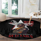 Tuskegee Airmen Red Tails Legacy Round Carpet African American Pilots - Black - African Pride