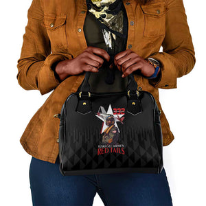 Tuskegee Airmen Red Tails Legacy Shoulder Handbag African American Pilots - Black - African Pride